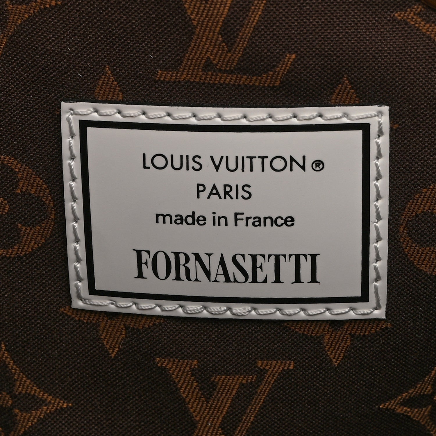 Louis Vuitton X FORNASETTI Calfskin Architettura Noe MM Black White 6 of 9
