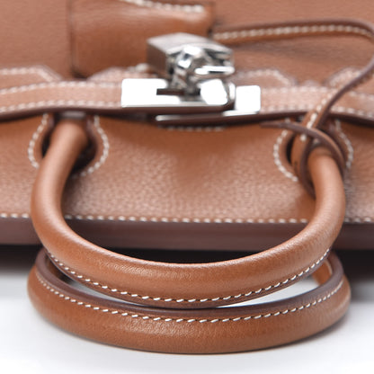 Hermes Natural Barenia Faubourg Birkin 25 Fauve 10 of 31
