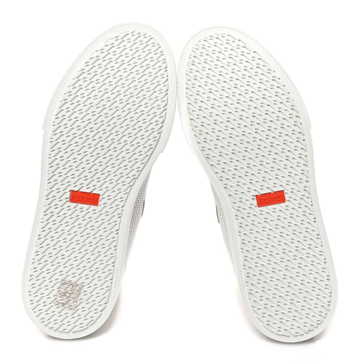 Hermes Calfskin Perforated Daydream Sneakers 39 White 5 of 10