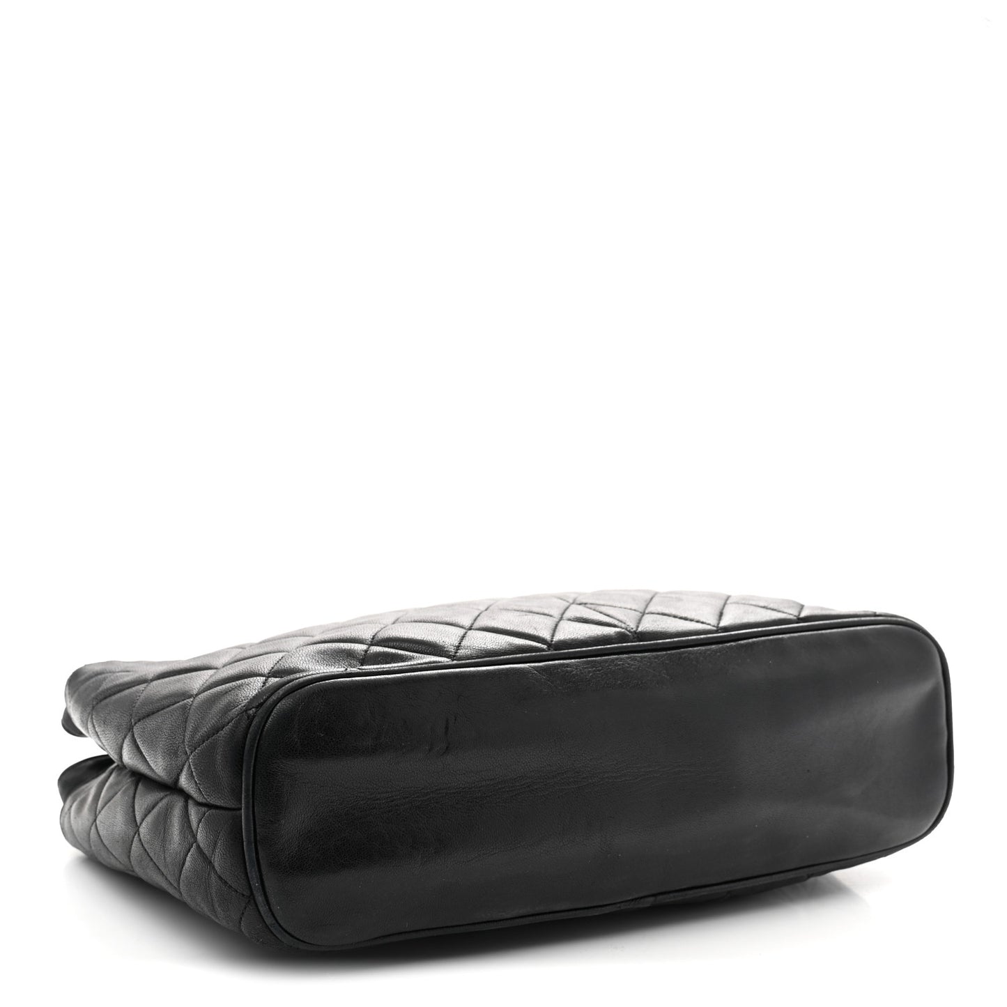 Lambskin Quilted Shoulder Bag Black
