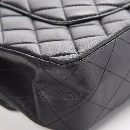 Chanel Lambskin Quilted Medium Double Flap Black 14 of 14