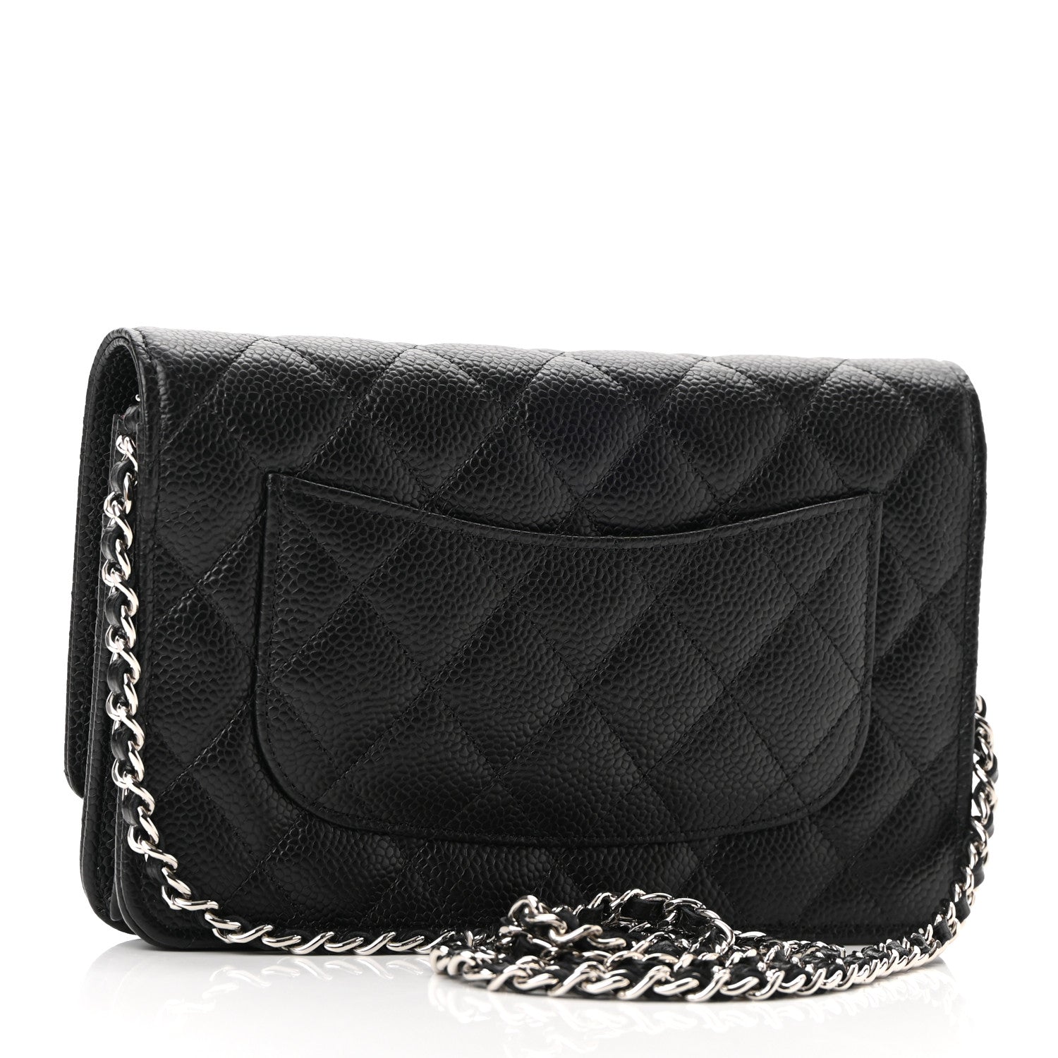 Chanel Caviar Quilted Wallet On Chain WOC Black 3 of 12