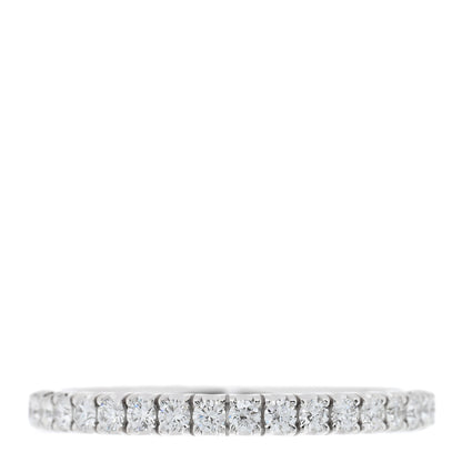 Cartier 18K White Gold Diamond 2mm Etincelle de Cartier Wedding Band Ring 49 4.75 3 of 5