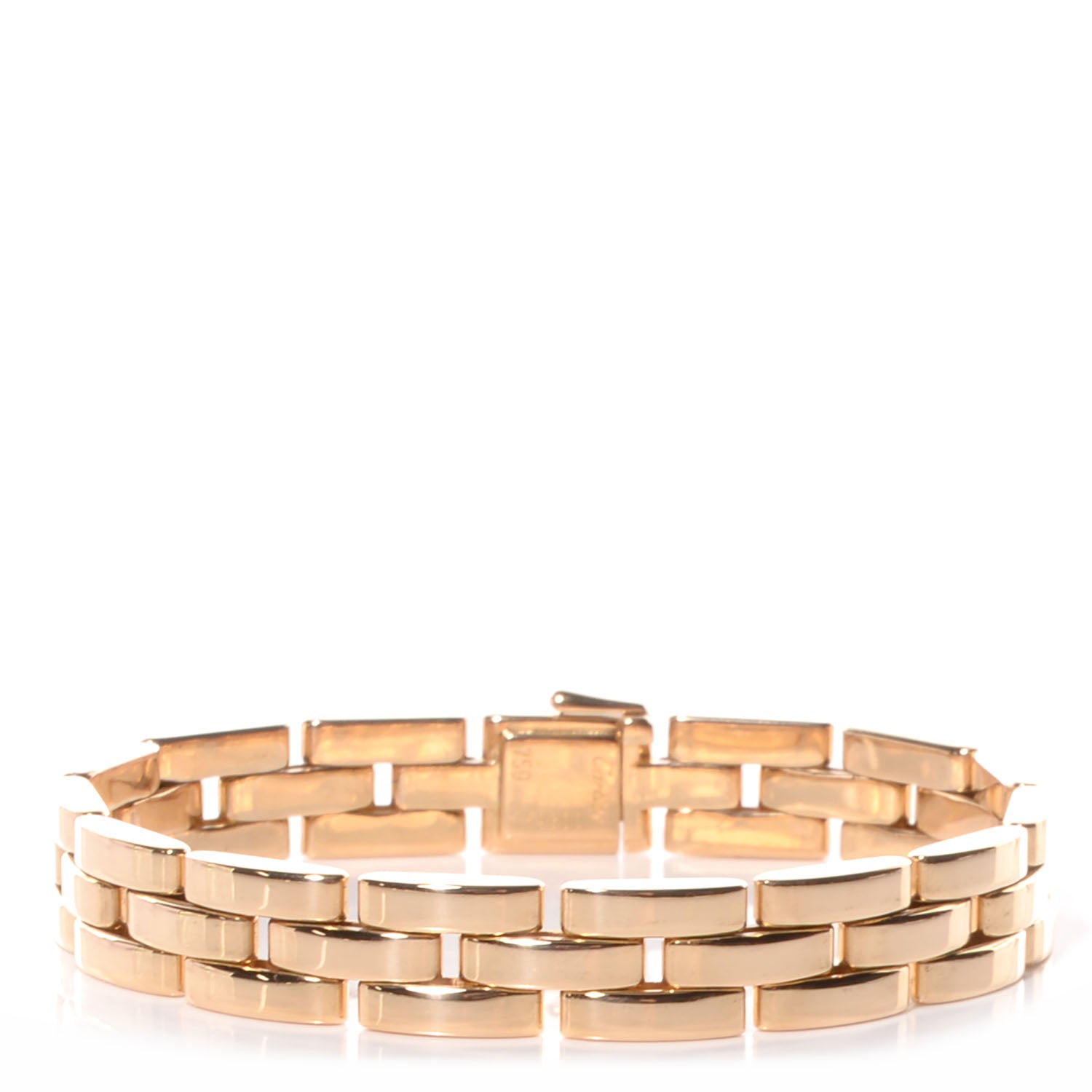 Cartier 18K Yellow Gold Panthere Maillon 3 Link Bracelet 1 of 6
