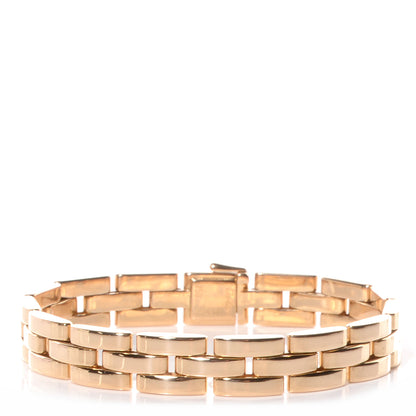 Cartier 18K Yellow Gold Panthere Maillon 3 Link Bracelet 1 of 6