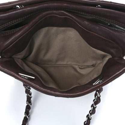 Chanel Calfskin Large Diamond Stitch Tote Brown 7 of 14