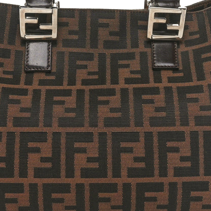 Fendi Zucca Small Holdall Tote Tobacco 7 of 10
