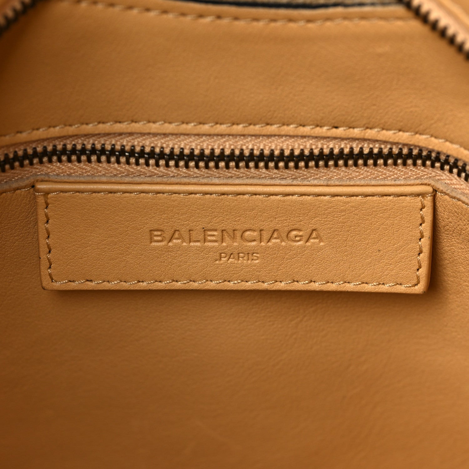 Balenciaga Calfskin Blackout Hardware Perforated City Beige Ocre 5 of 6