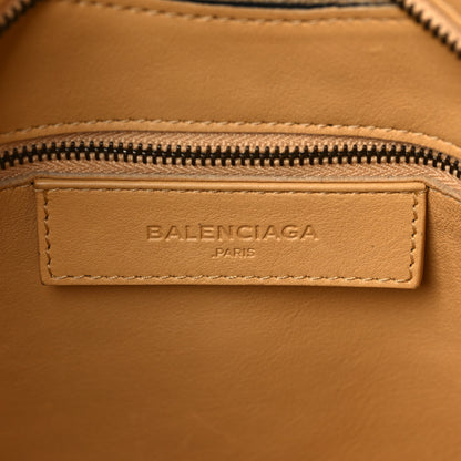Balenciaga Calfskin Blackout Hardware Perforated City Beige Ocre 5 of 6