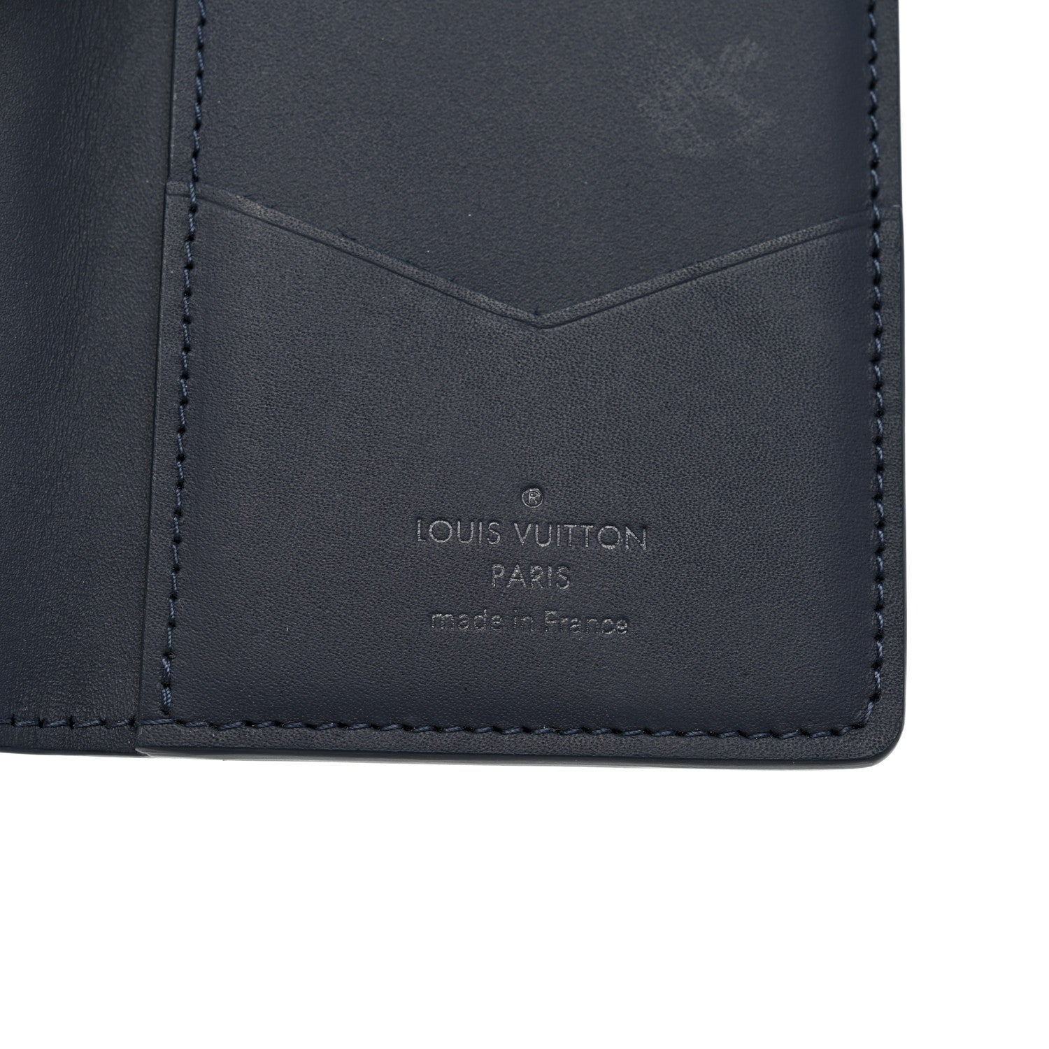 Louis Vuitton Calfskin Monogram Shadow Pocket Organizer Blue 6 of 6
