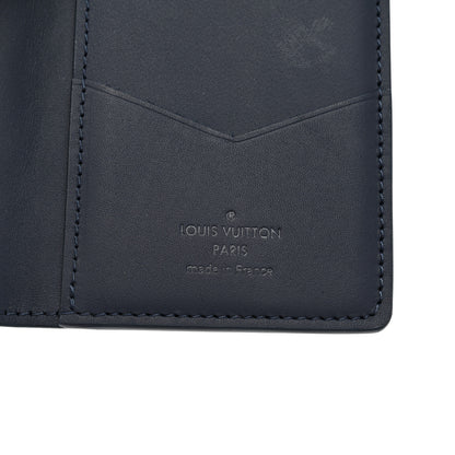 Louis Vuitton Calfskin Monogram Shadow Pocket Organizer Blue 6 of 6