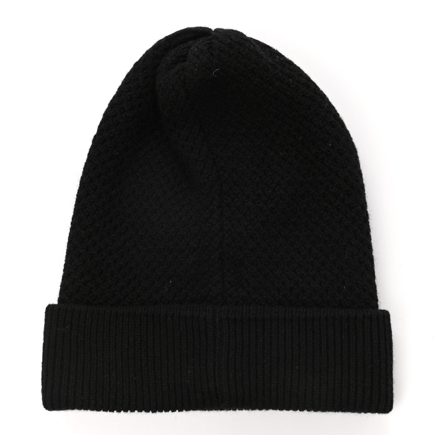 Chanel Cashmere CC Logo Beanie Hat Black 3 of 5