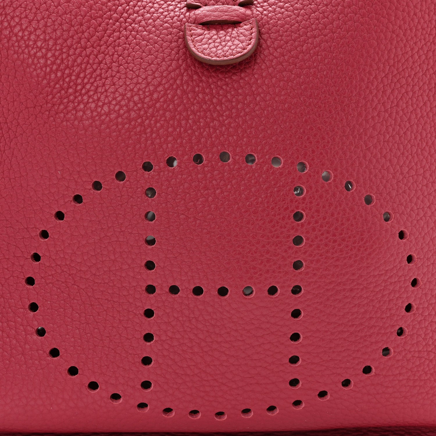 Hermes Taurillon Clemence Evelyne III PM Rouge Grenat 8 of 10