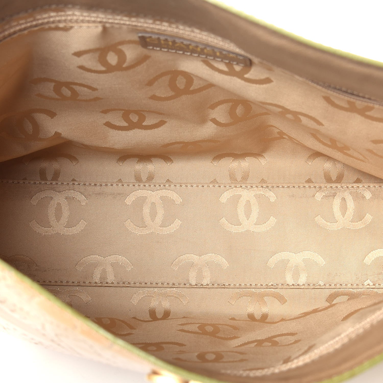 Chanel Patent Perforated Camellia Tote Beige 5 of 10