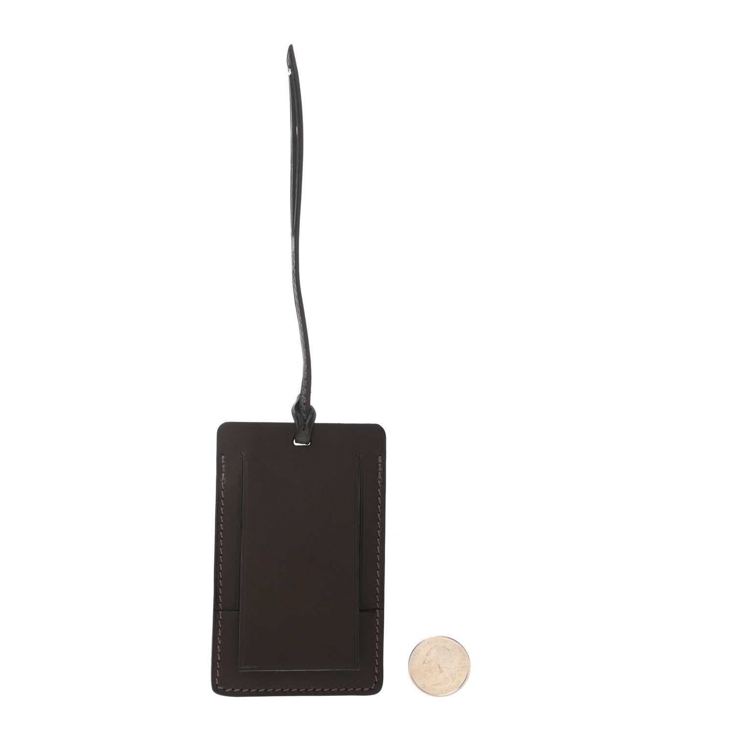 Hermes Barenia R.M.S Travel Luggage Tag Cafe 2 of 3