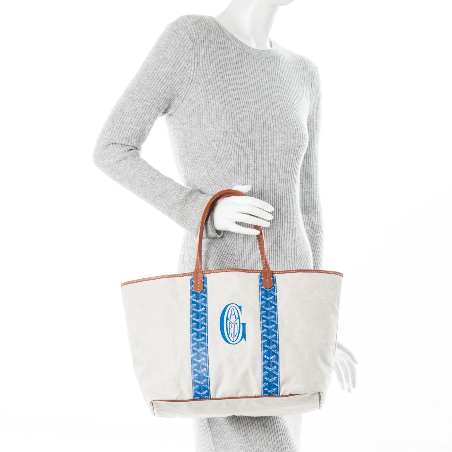 Goyard Goyardine Reversible Pertuis PM Sky Blue 3 of 10