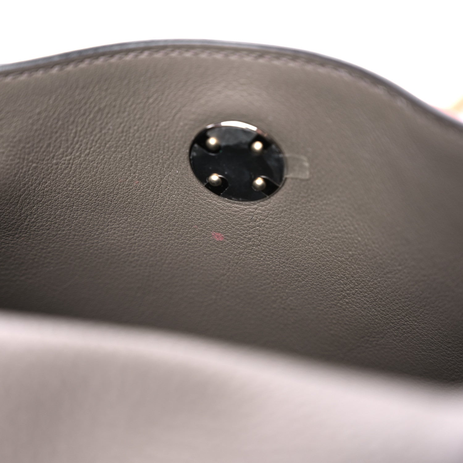 Hermes Taurillon Clemence Mini Lindy 20 Etain 12 of 16