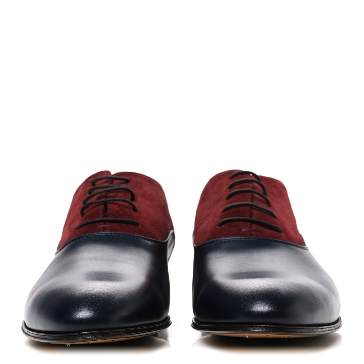 New Waxed Calfskin Supersofty Oxfords 11 Black Burgundy