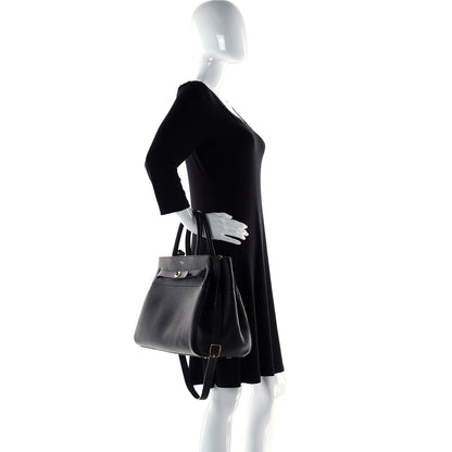 Mulberry Classic Grain Calfskin Belted Bayswater Tote Black 4 of 20