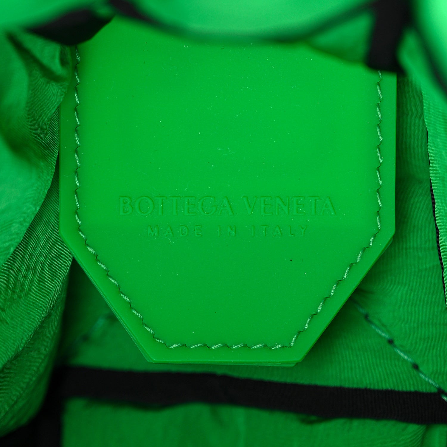Bottega Veneta Nylon Intrecciato Padded Tech Cassette Bag Black Green 8 of 13