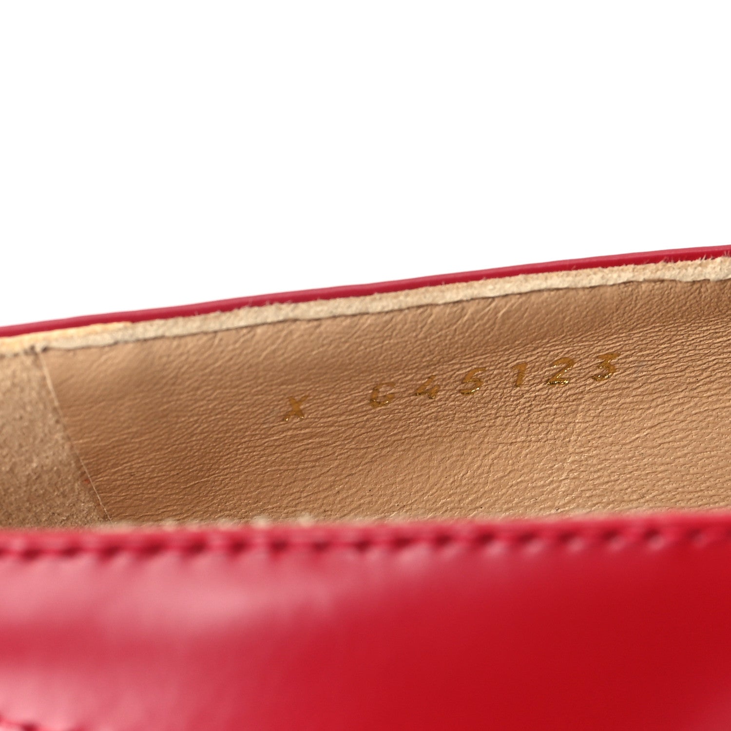 Chanel Shiny Calfskin Logo Loafers 37.5 Red 8 of 9