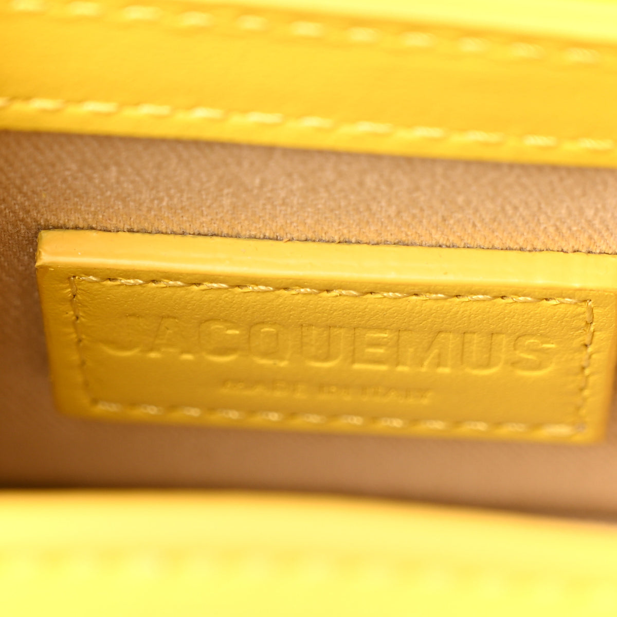 Jacquemus Smooth Calfskin Le Chiquito Yellow 6 of 9