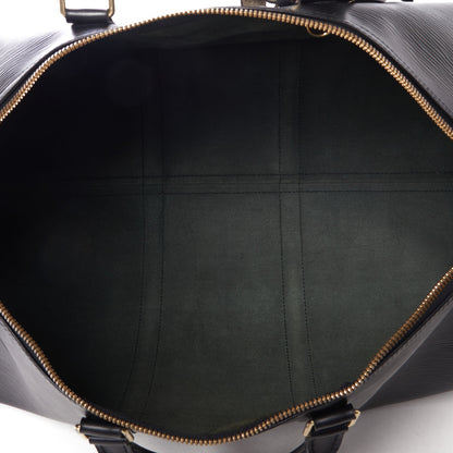 Louis Vuitton Epi Keepall 50 Black 6 of 9