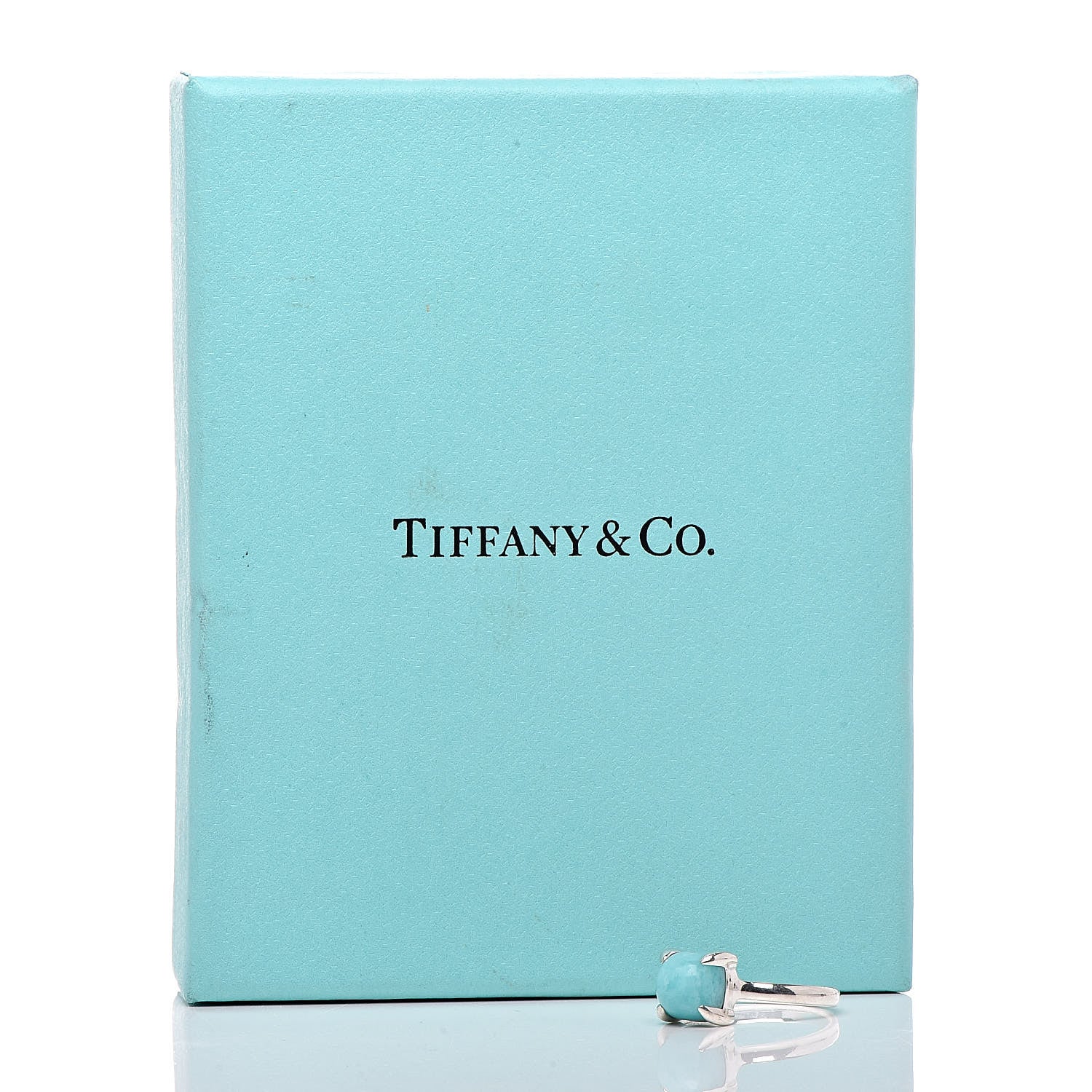Tiffany Sterling Silver Amazonite Paloma's Sugar Stacks Ring 49 5 6 of 6