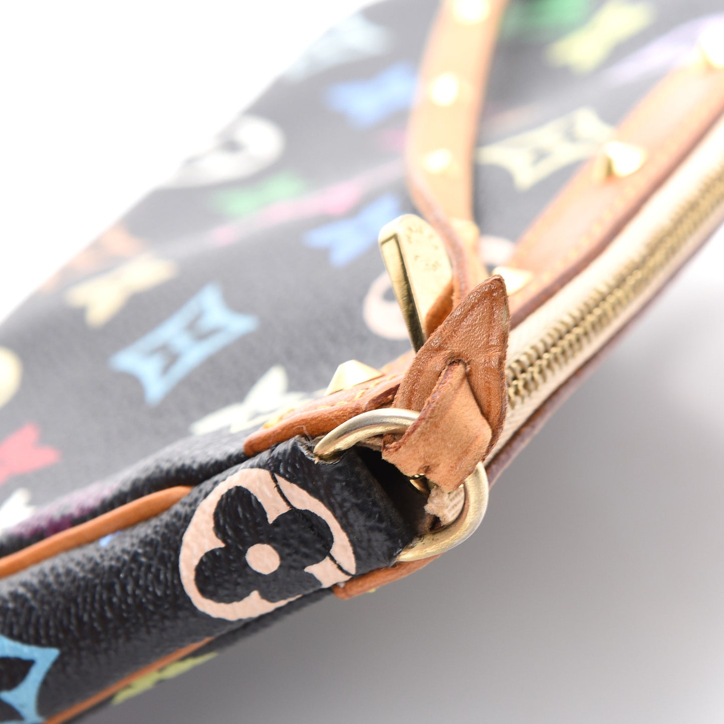 Monogram Multicolor Pochette Accessories Black