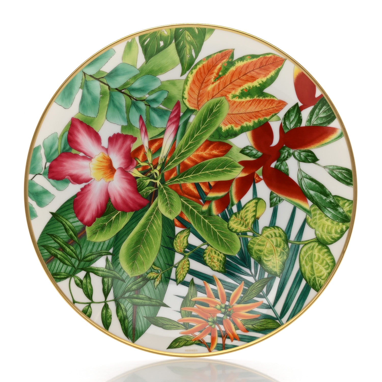 Hermes Porcelain Passifolia Dessert Plate N°2 Set of 2 3 of 9