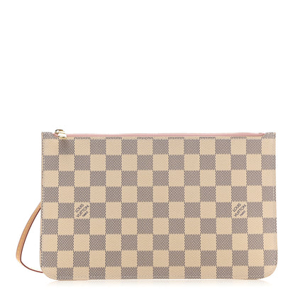 Louis Vuitton Damier Azur Neverfull MM GM Pochette Rose Ballerine 1 of 8