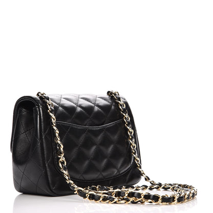 Chanel Lambskin Quilted Mini Square Flap Black 3 of 9