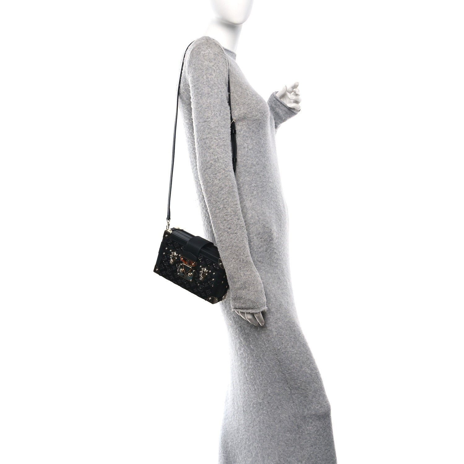 Louis Vuitton Sequins Petite Malle Black 2 of 10