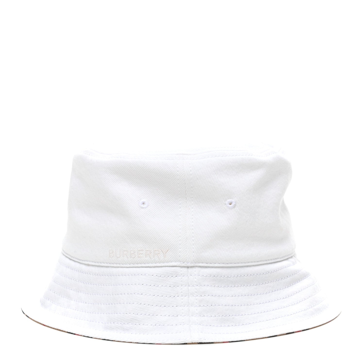 Burberry Denim Logo Bucket Hat M White 5 of 7