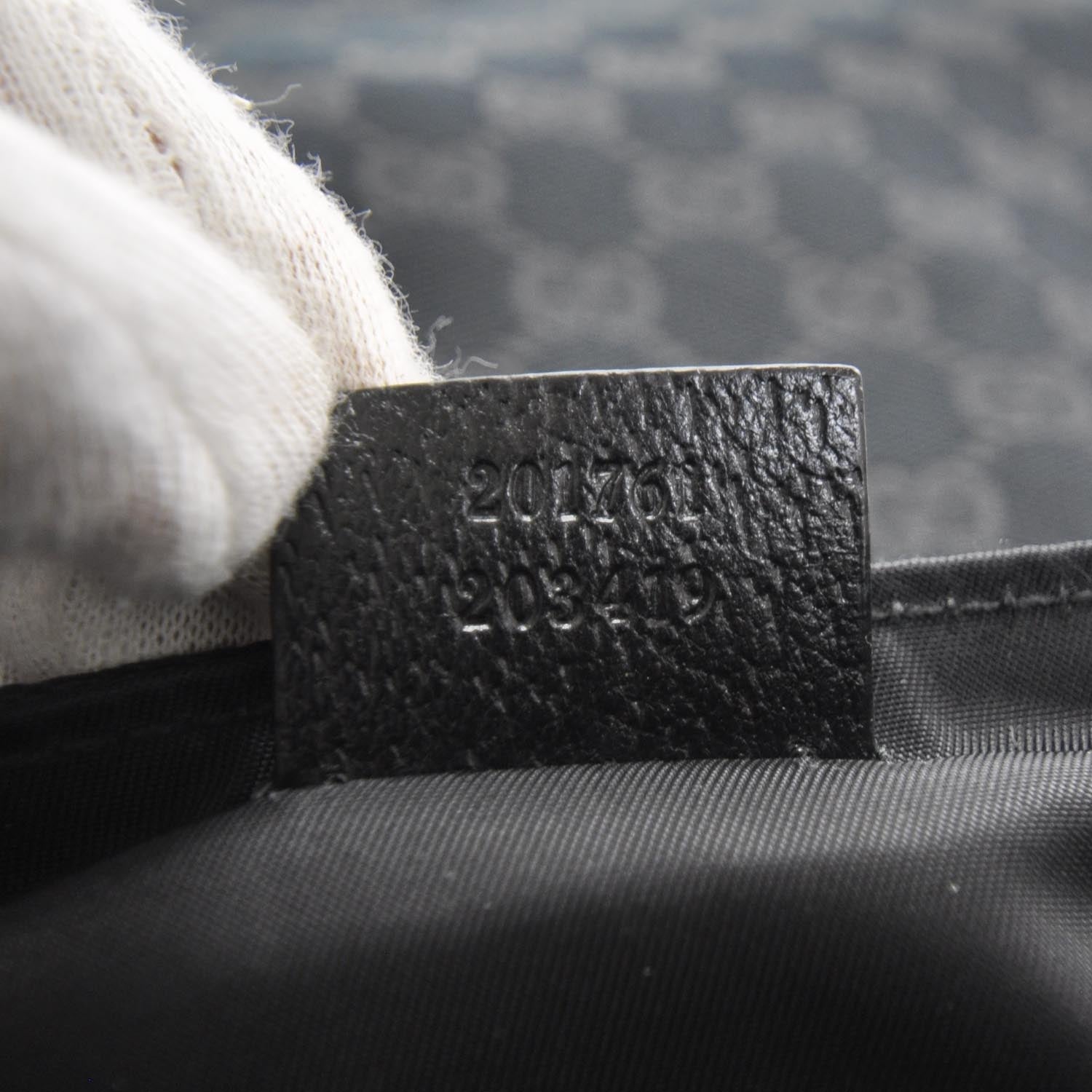 Gucci Monogram Diaper Messenger Bag Black 9 of 9