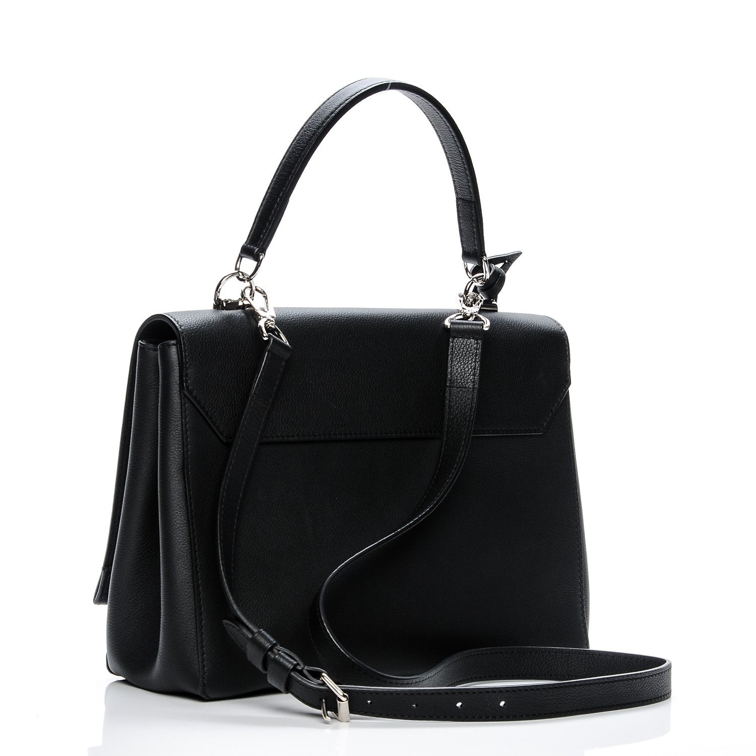 Louis Vuitton Soft Calfskin Lockme II Top Handle Black 4 of 7