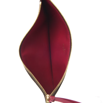 Louis Vuitton Monogram Felicie Chain Wallet Zippered Insert Fuchsia 5 of 6