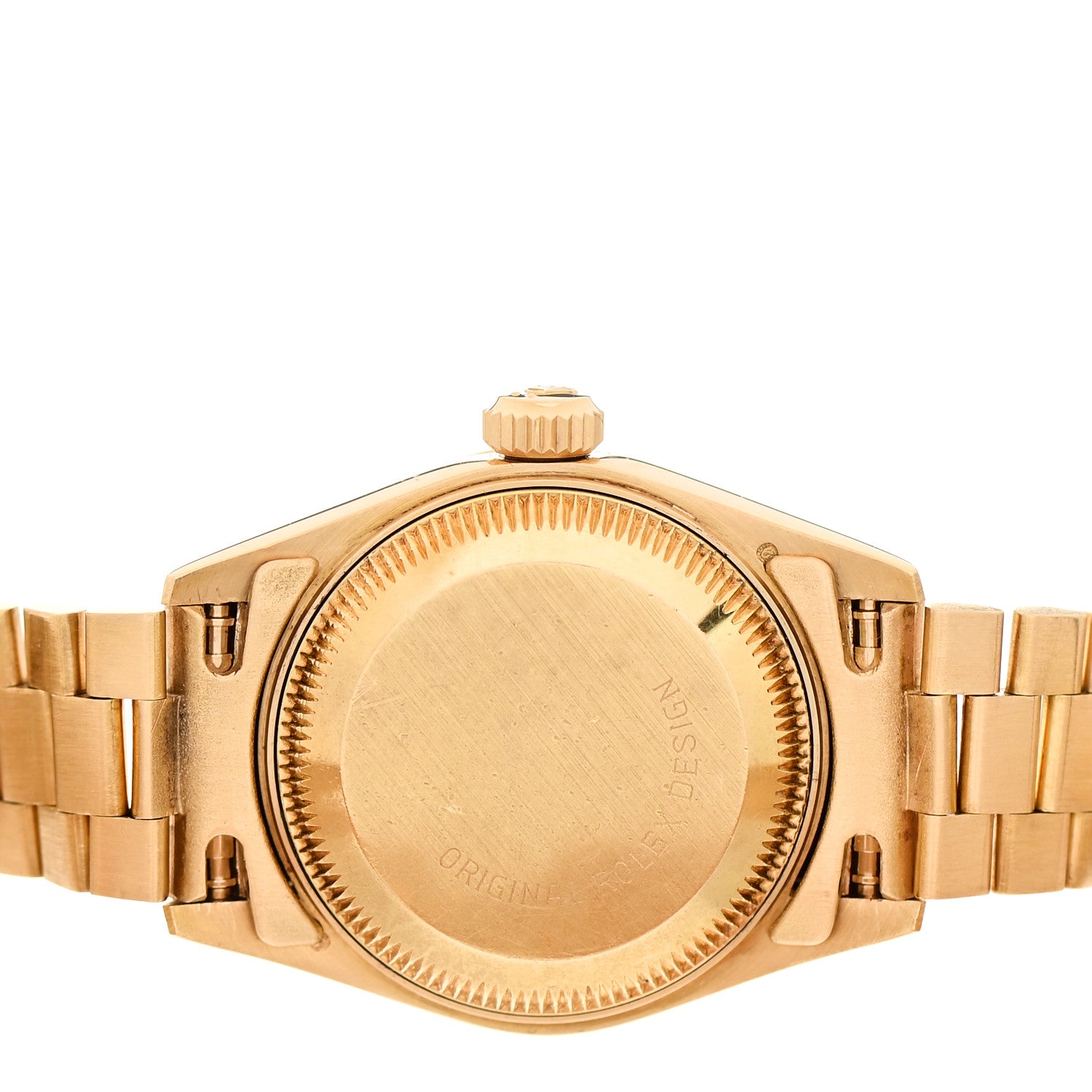 Rolex 18K Yellow Gold 26mm Oyster Perpetual Datejust President Watch Champagne 69178 4 of 4