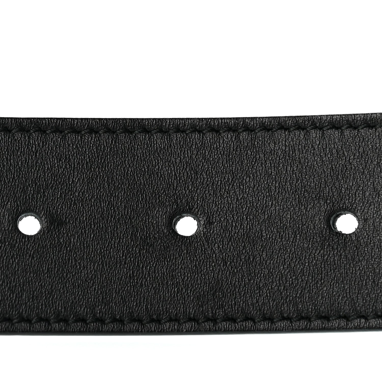Gucci Calfskin Crystal Square G Madelyn Belt 85 34 Black 3 of 6
