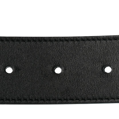 Gucci Calfskin Crystal Square G Madelyn Belt 85 34 Black 3 of 6