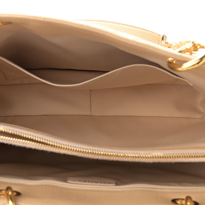 Chanel Caviar Quilted Grand Shopping Tote GST Beige Clair 5 of 11