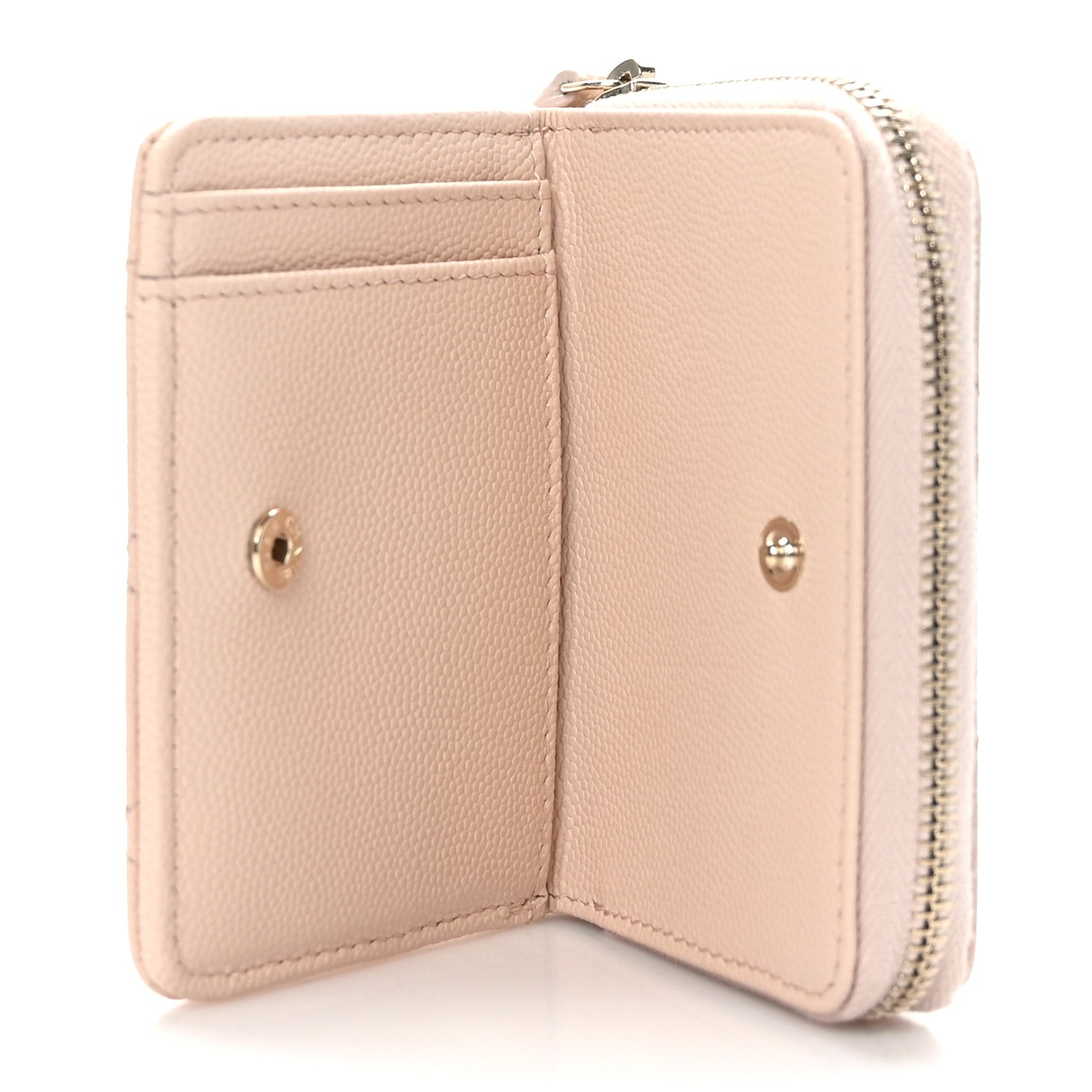 Chanel Caviar Quilted Zip Coin Purse Light Pink 4 of 7