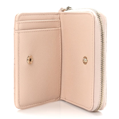 Chanel Caviar Quilted Zip Coin Purse Light Pink 4 of 7