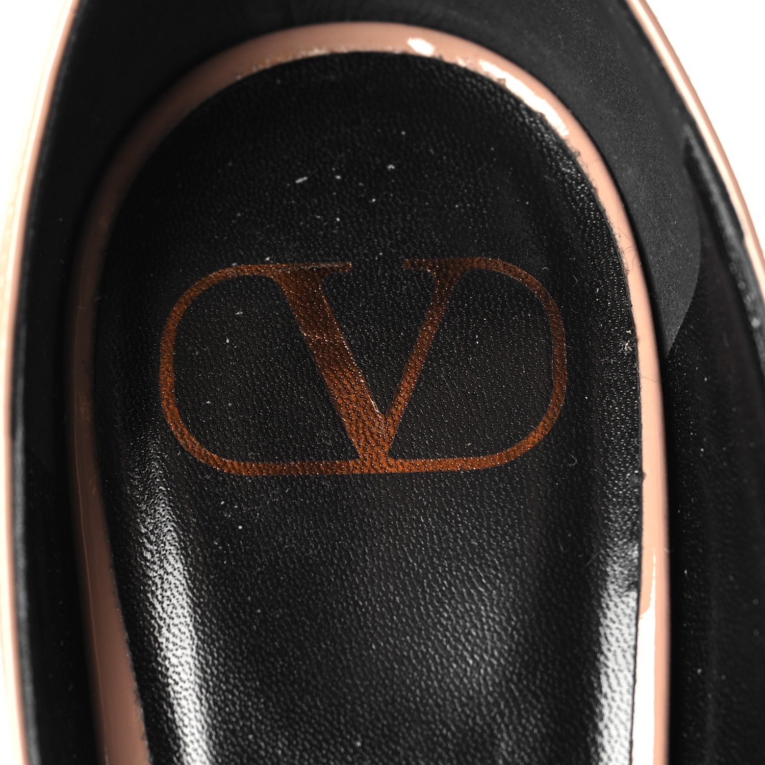 Valentino Garavani Patent Double Ankle Strap Pumps 37 Rose Cannelle 8 of 8