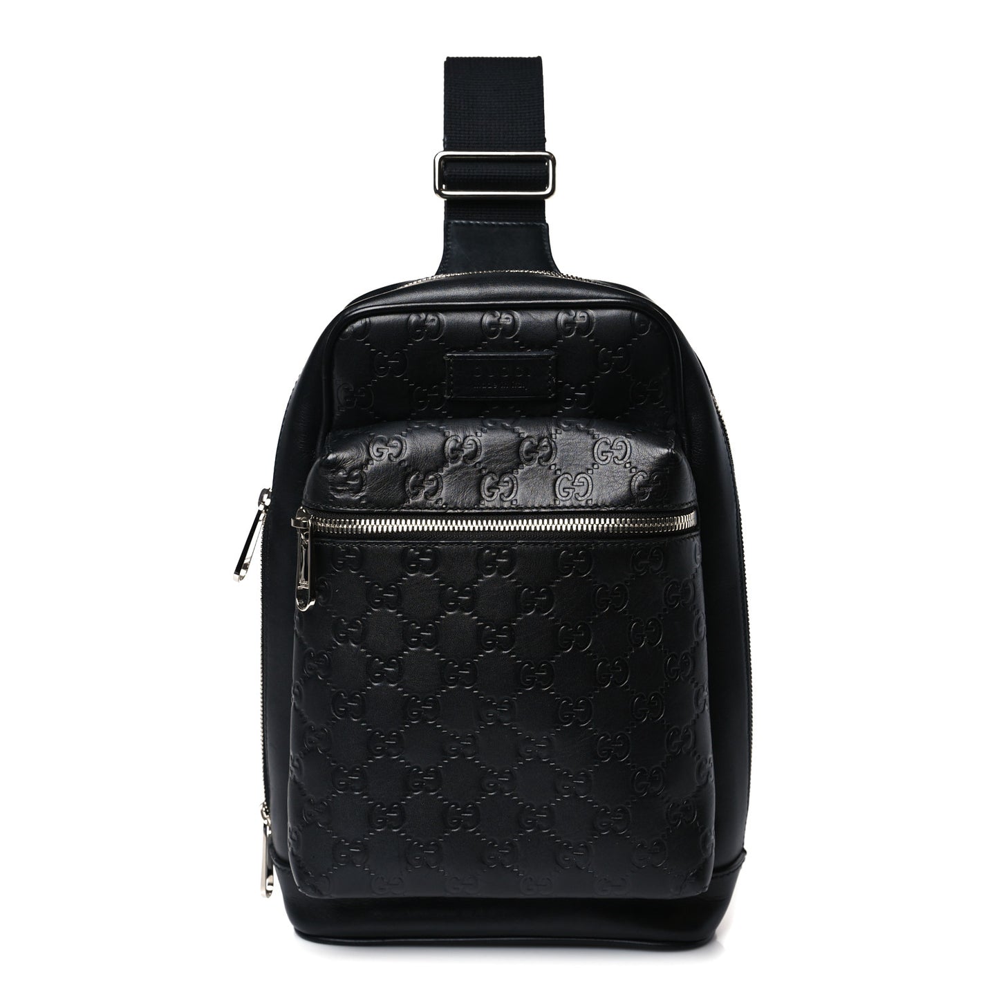 Guccissima Sling Backpack Black