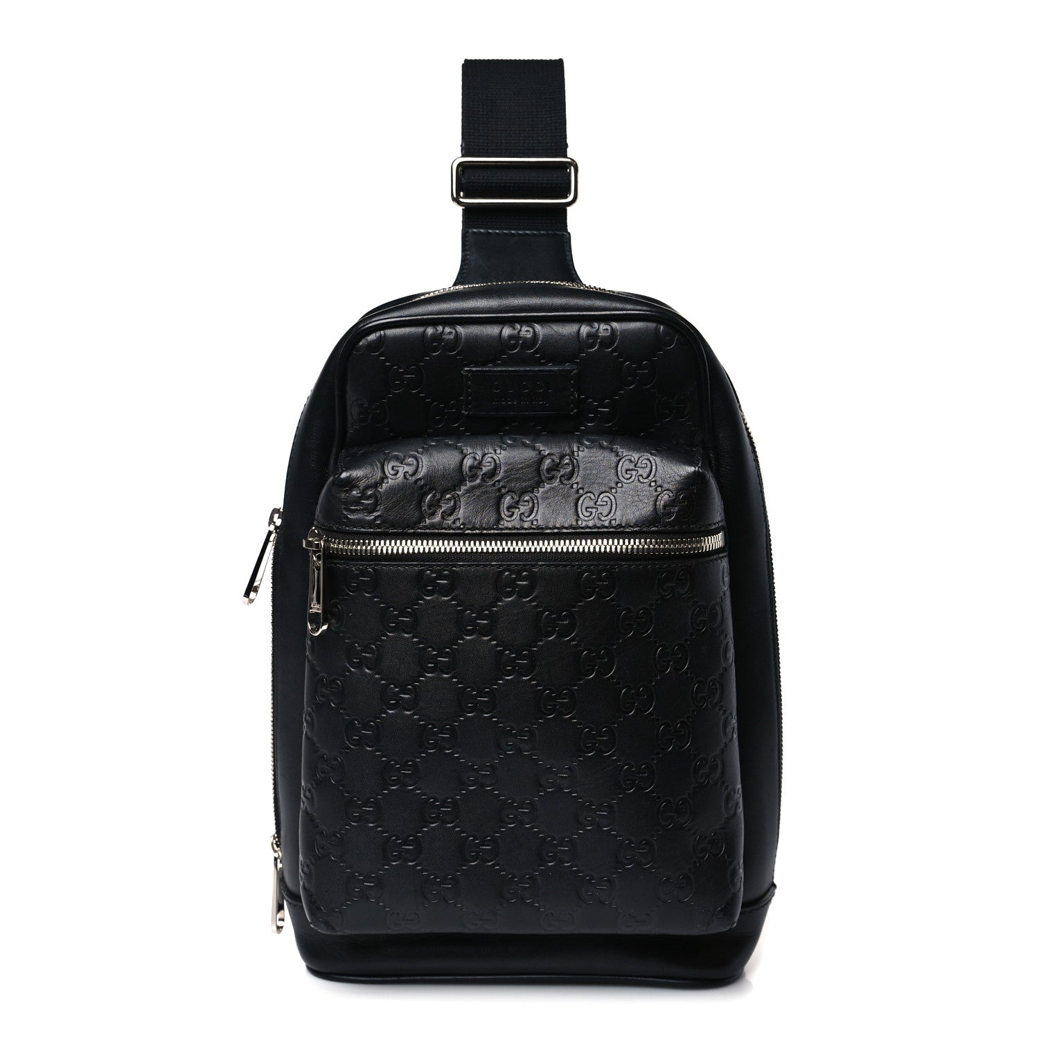 Gucci Guccissima Sling Backpack Black 1 of 9