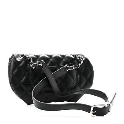 Chanel Calfskin Quilted CC Uniform Flap Belt Bag Black 3 of 10