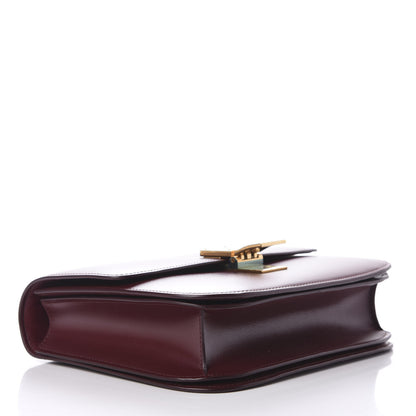Celine Box Calfskin Medium Classic Box Flap Bag Burgundy 4 of 12