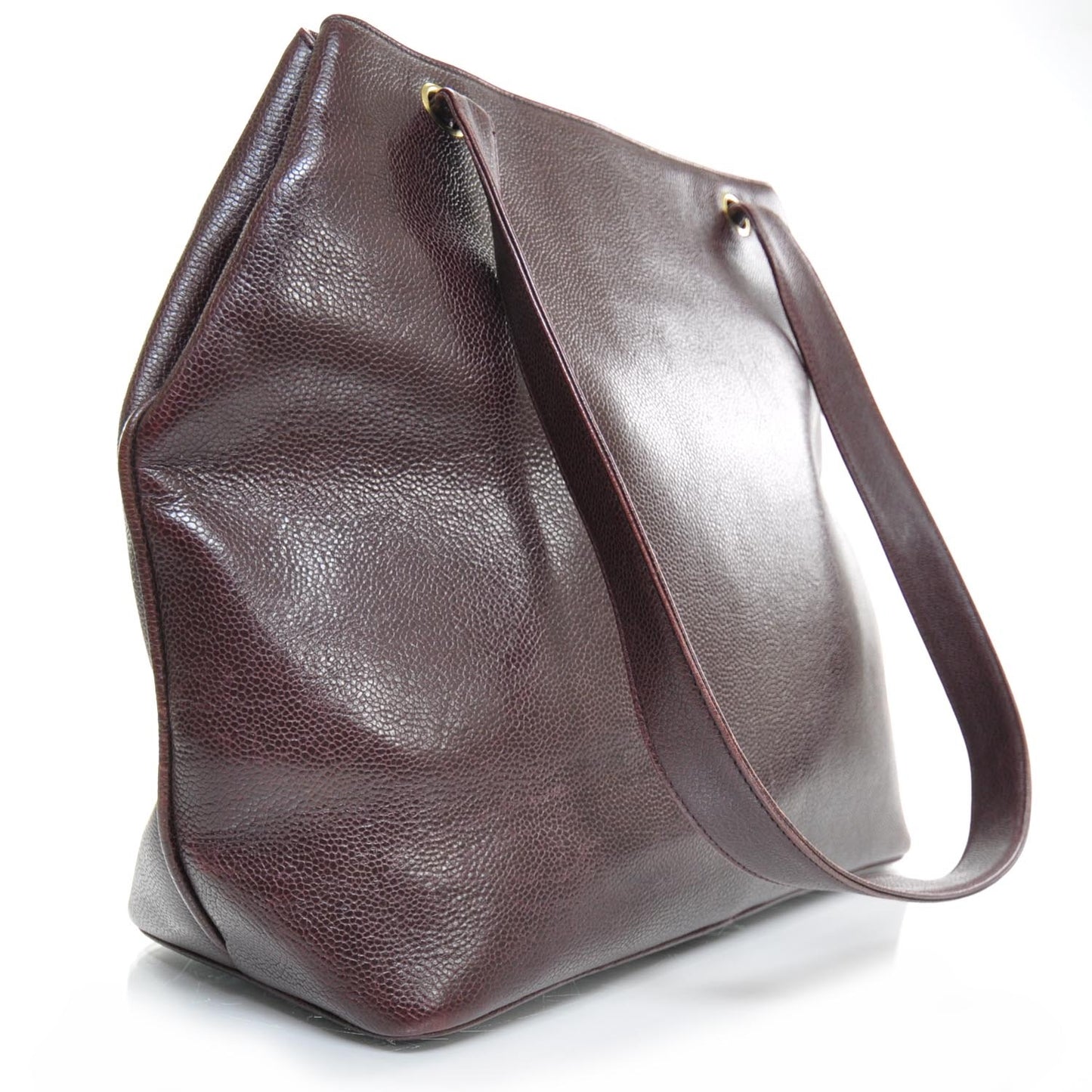 Caviar Shoulder Bag Bordeaux