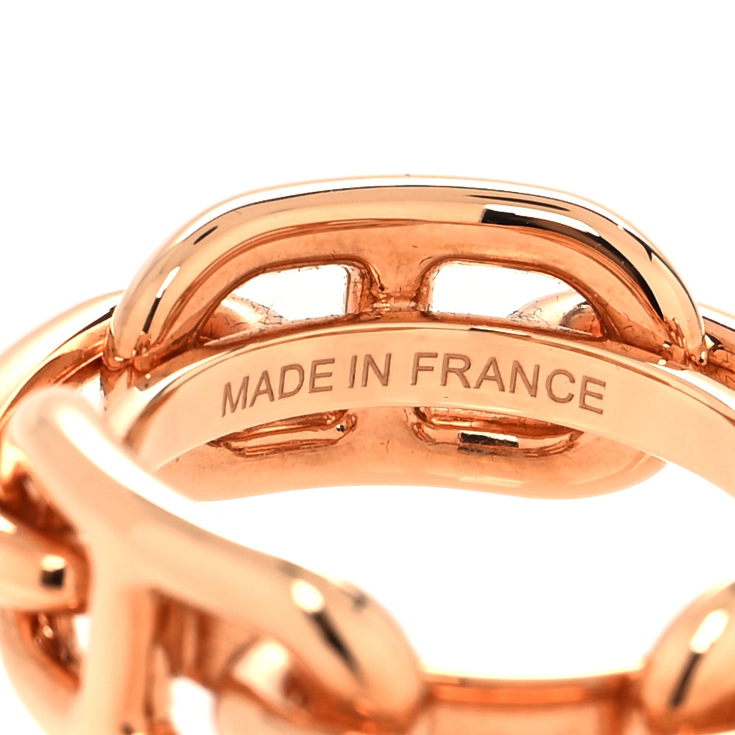 Plated Brass Regate Scarf Ring Plaqué Or Rose